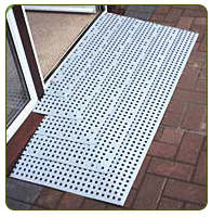 Wheelchair ramp for a small threshold
